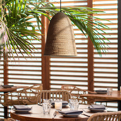 Big Sur Coastal Interior Design Rattan Pendant Light