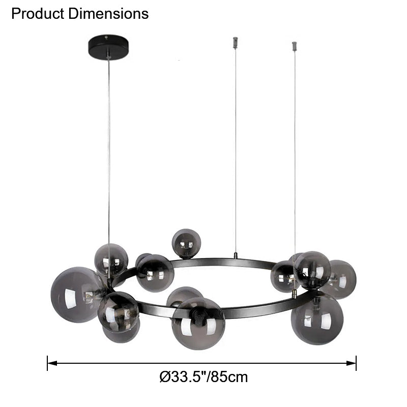 Circular Glass Bubble Chandelier – Glass detail 32