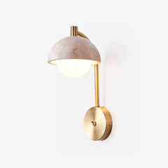 Vellum Travertine Wall Lamp