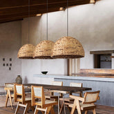 Natural Bowl Farmhouse Coastal Pendant Light
