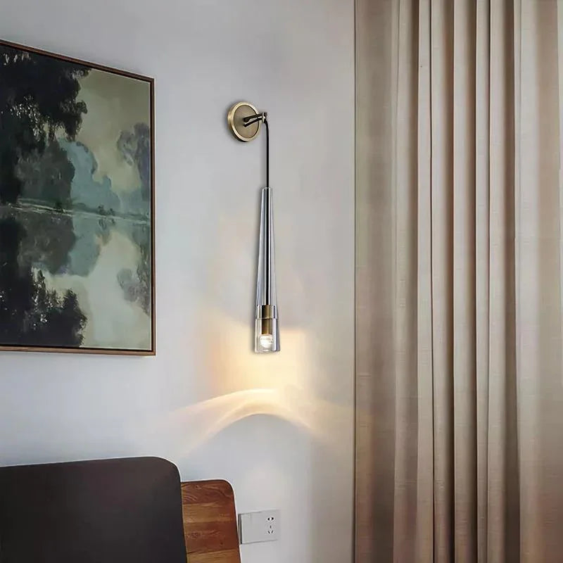 Conical Abner Crystal Wall Lamp – Crystal detail 5