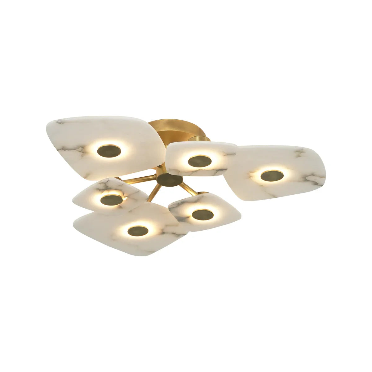 Alabaster Holmdel Ceiling Lamp – Alabaster detail 15