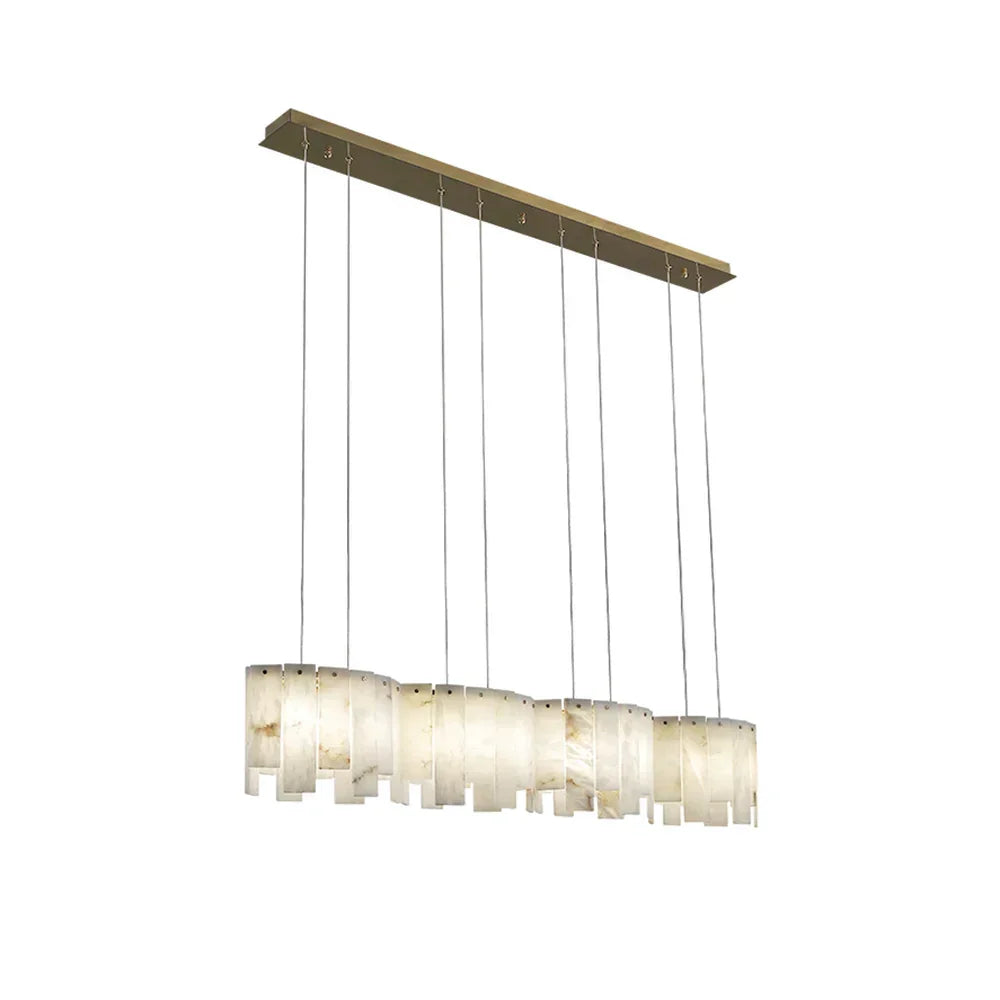 Alabaster Modern Layering Chandelier – Alabaster detail 18