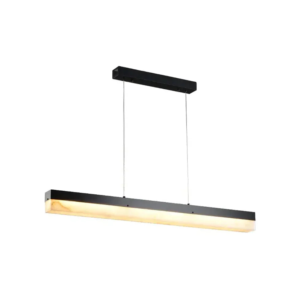 Alabaster Rectangle Linear Pendant Light – Alabaster detail 31