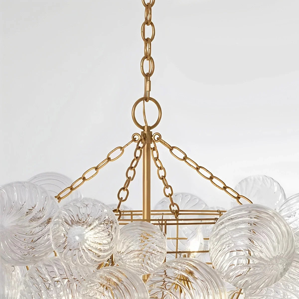 Vortex Glass Bubble Ball Chandelier – Glass detail 23