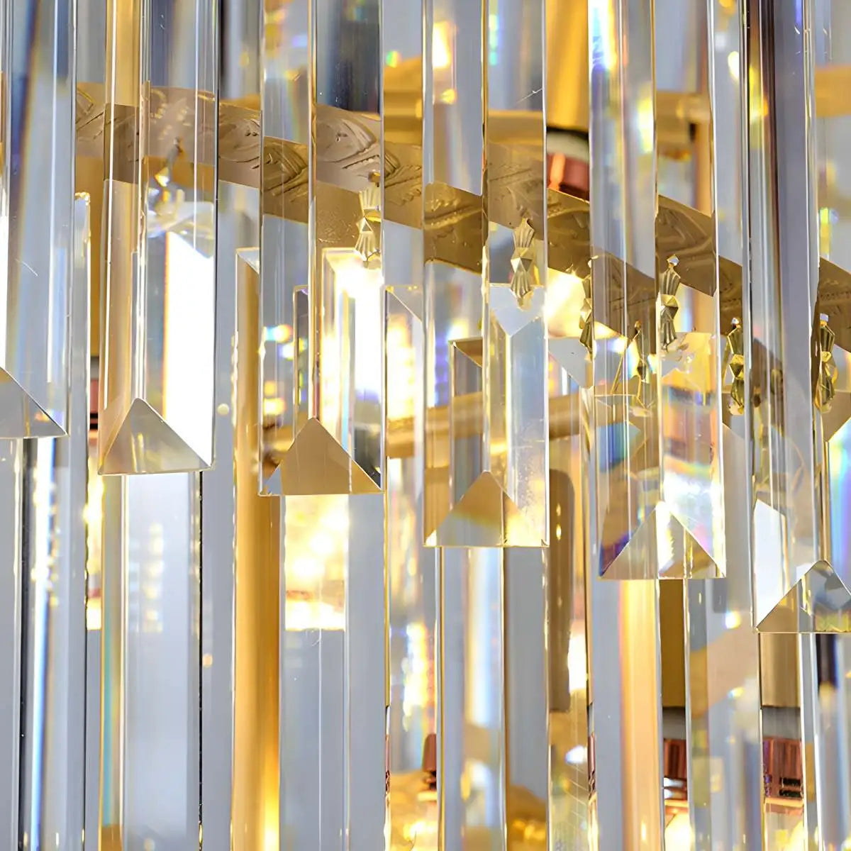 Large Crystal Long Chandelier – Crystal detail 15