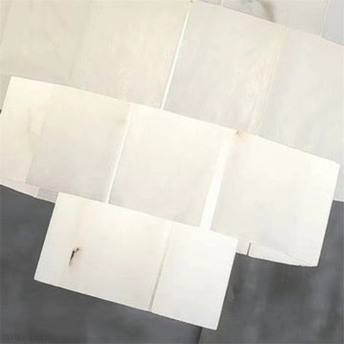 Brendra Classic Alabaster Multi-Layer Round Chandelier – Alabaster detail 3