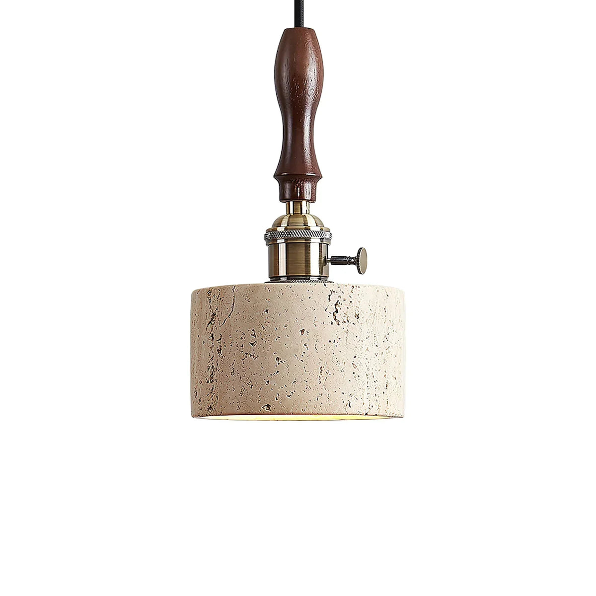 Cylinder Franciska Travertine Pendant Lamp – Travertine detail 20