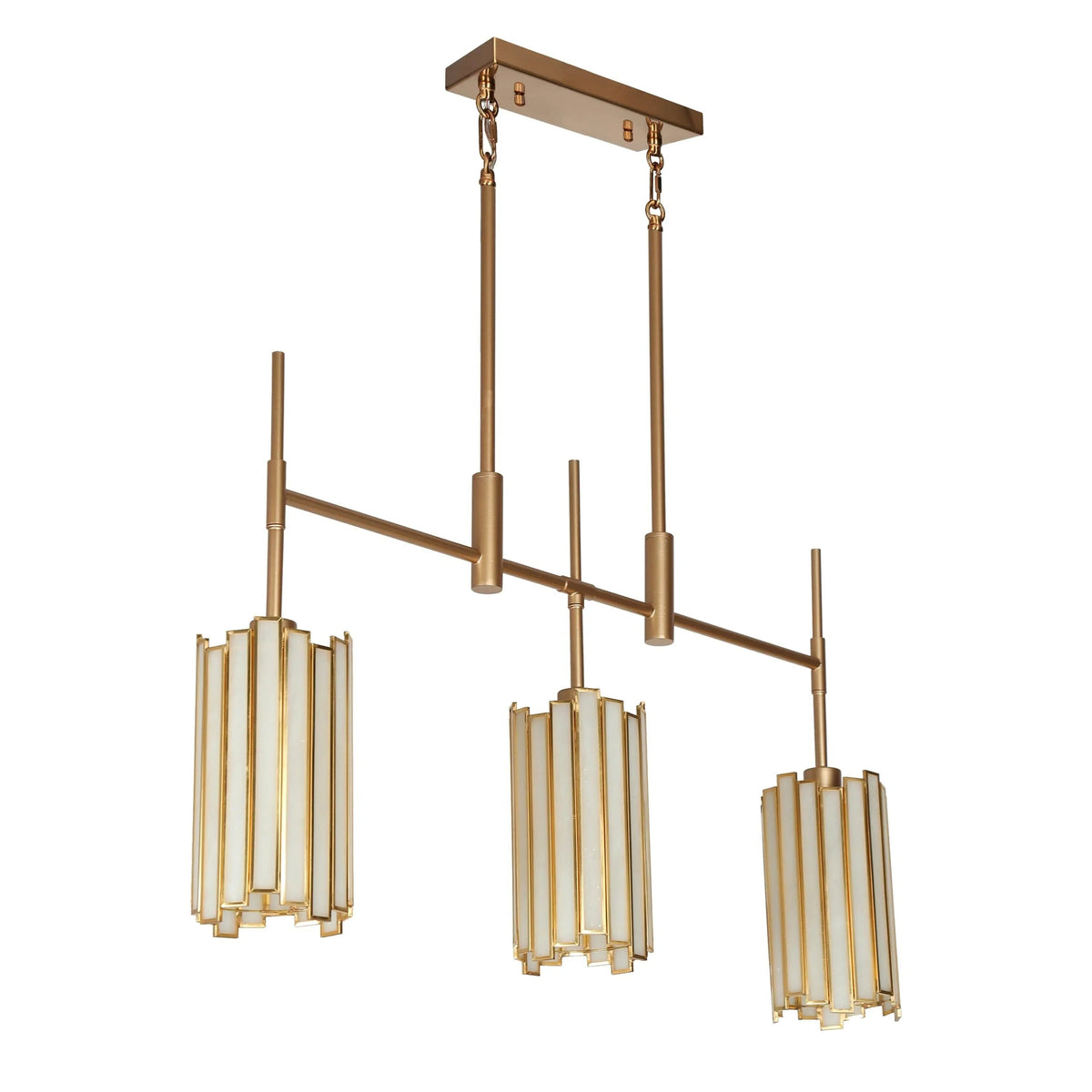 Hemaaolay Gold Glass Chandelier – Glass detail 12