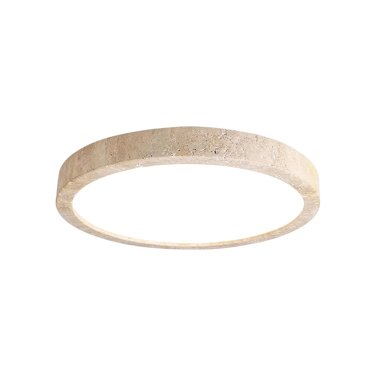 Horizon Travertine Disc Ceiling Light – Travertine detail 10