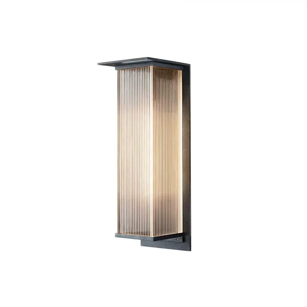 Modern Rectangle Oleron Box Outdoor Steel Wall Lamp – Steel detail 20