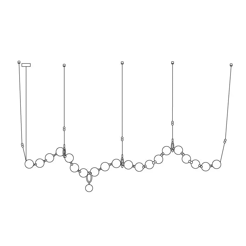 Necklace LED Glass Pendant Lamp – Glass detail 79