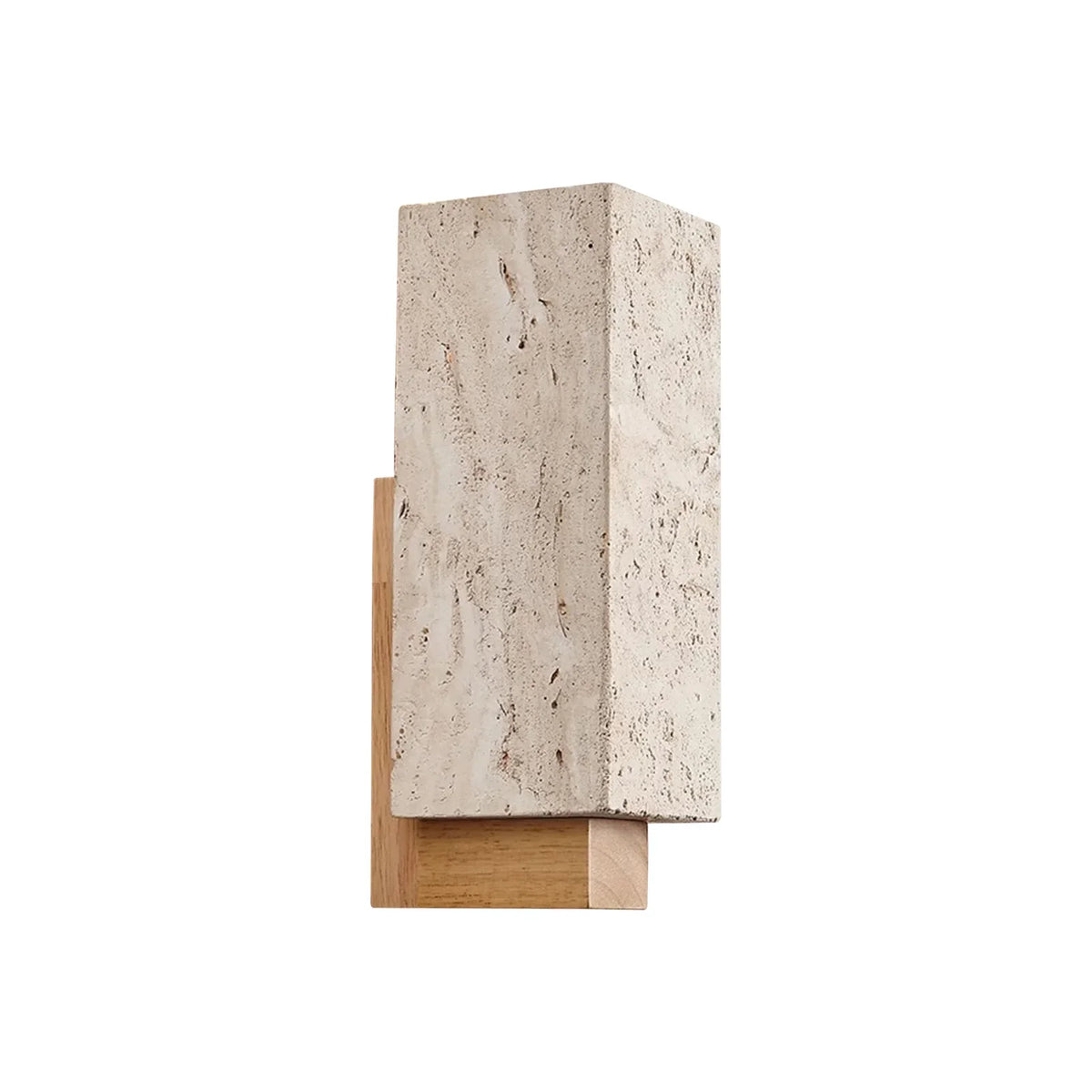 Rectangle Travertine Terra Form Wall Sconce – Travertine detail 16