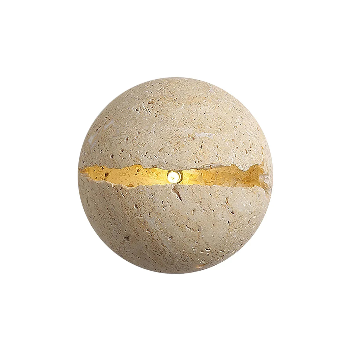 Round Crackle Travertine Wall Lamp – Travertine detail 14