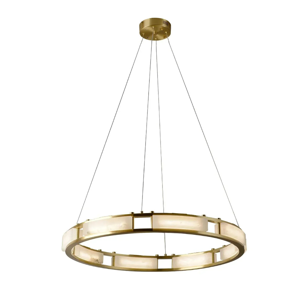 Round Qatar Modern Alabaster Chandelier – Alabaster detail 21