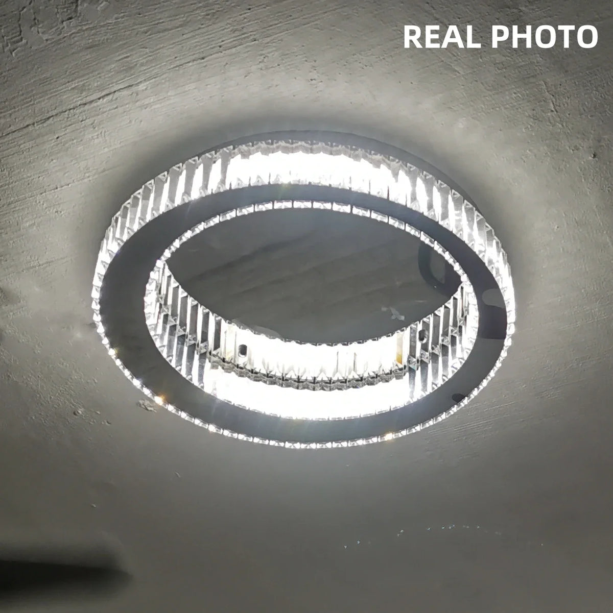 Living Room LED Ceiling Lamp K9 Crystals Dimmable Light