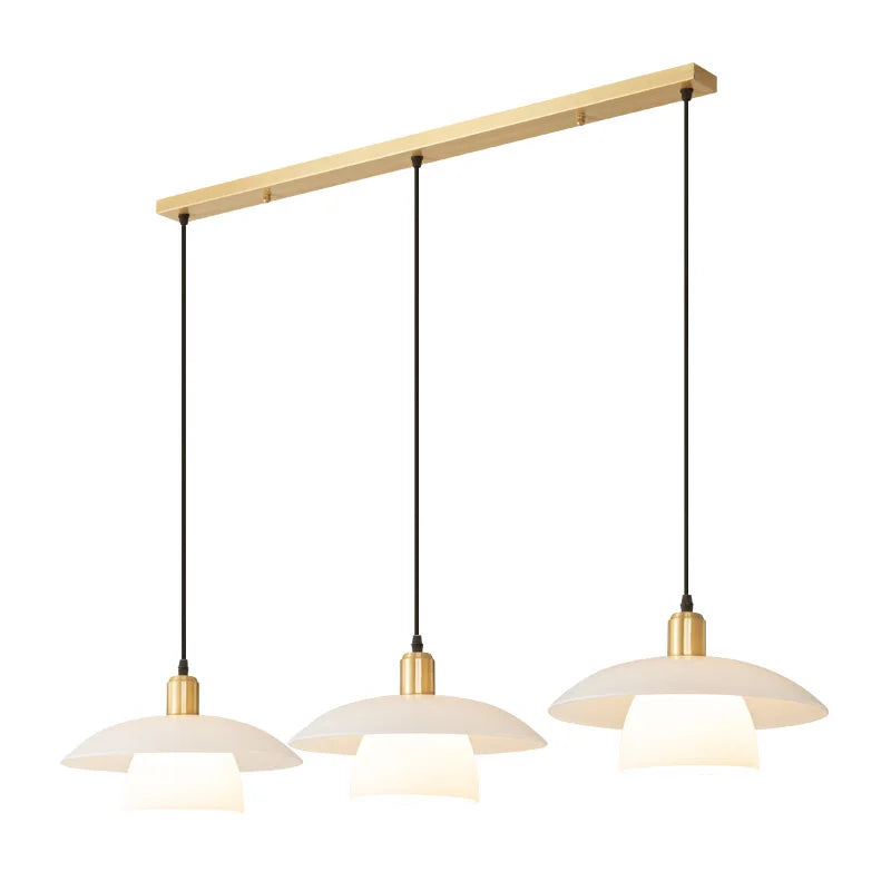 Postmodern Bedroom Bedside Copper Small Chandelier Nordic