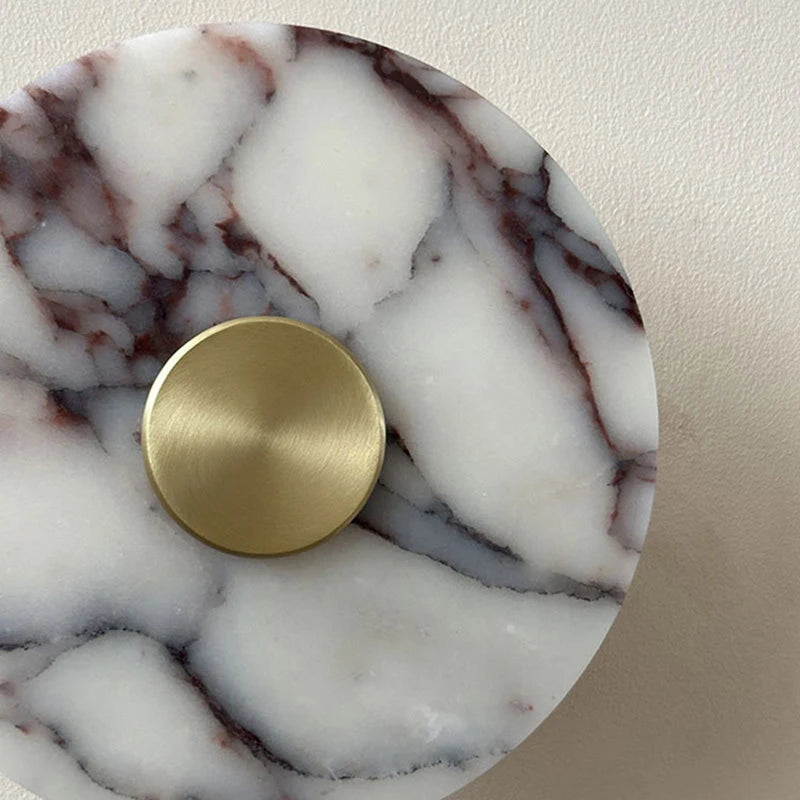 Art Wall Light Stone Gold Metal