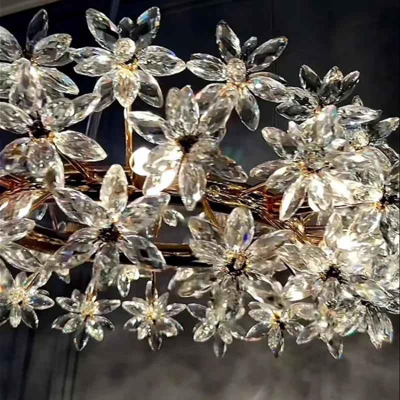 Living Room Crystal Chandelier Light Atmosphere Advanced