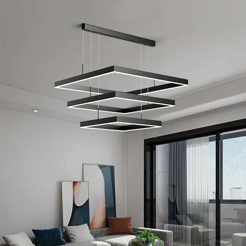 Bar Straight LED Pendant Lights Painted Aluminium Liner