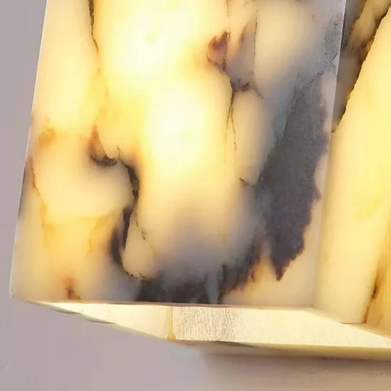 Cube Cuboid Natural Stone Wall Light Art Design Indoor