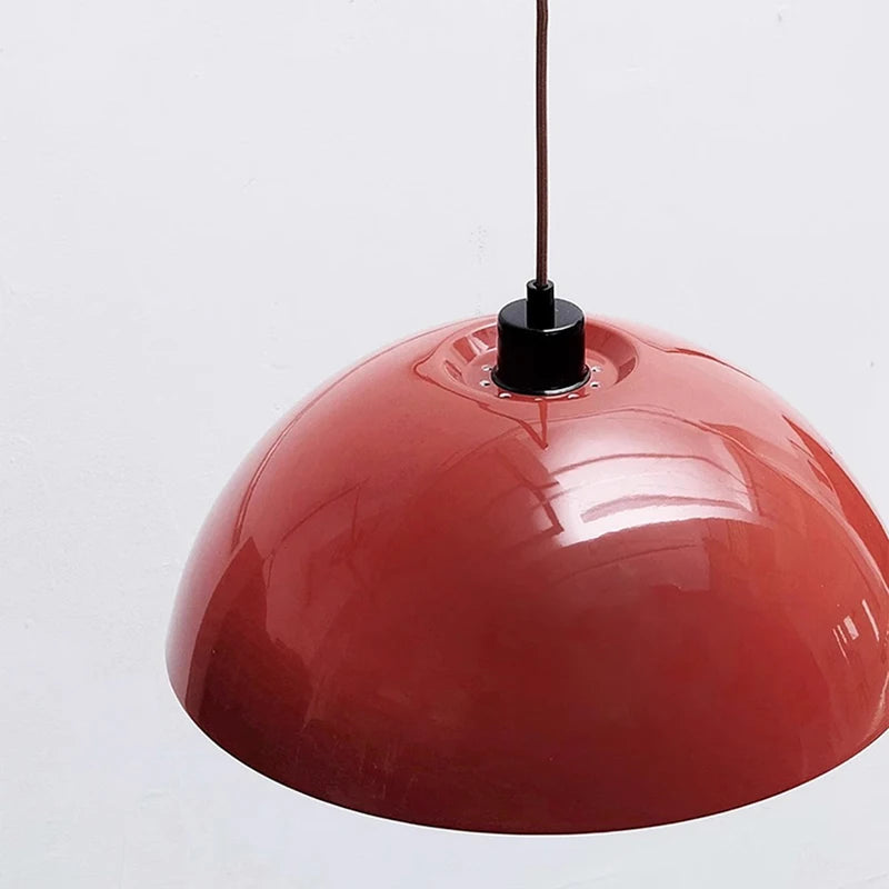 Vintage Red Metal Wall Lamp Long Arm