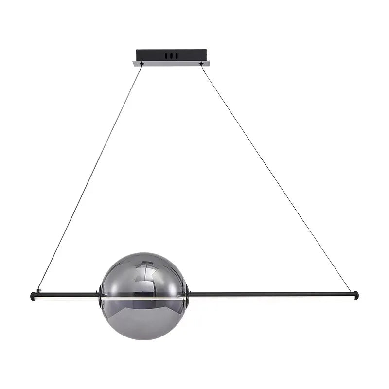 Dining Room Island LED Chandelier Creative Restaurant Glass