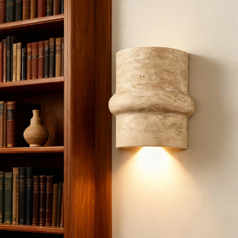 Art Deco Wall Lamp Natural Stone Indoor