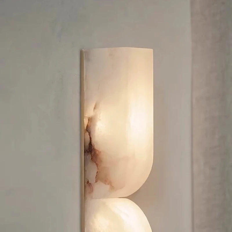 Art Design Wall Lamp Natural Marble