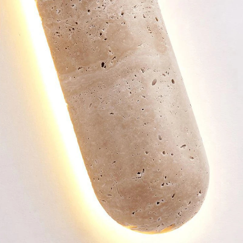 Natural Stone LED Wall Lamp 30 60 90CM Marble Atmosphere