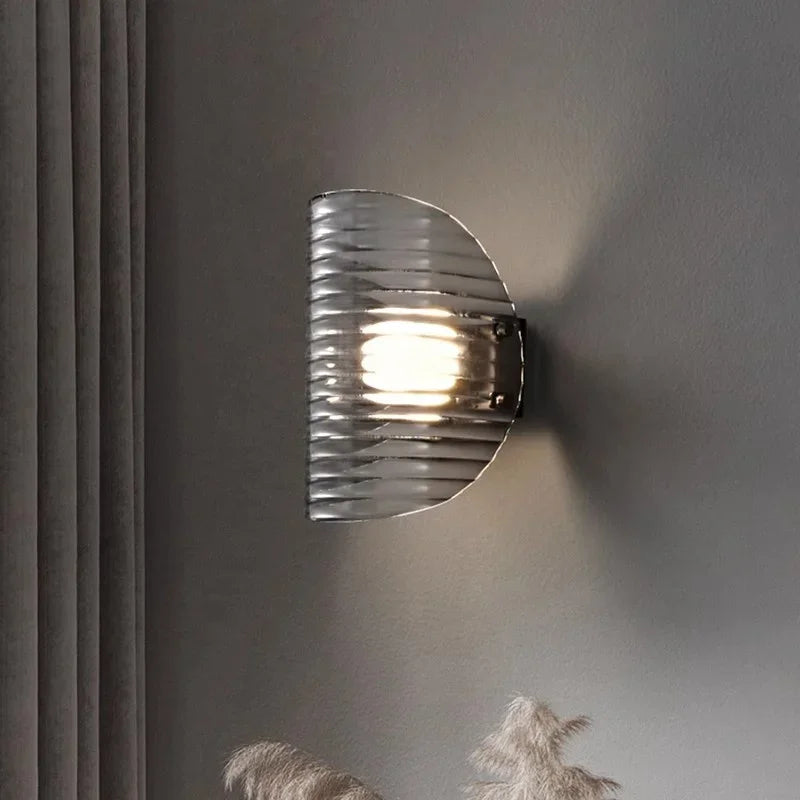 Black LED Pendant Lights Dining Room Smoky Gray Glass