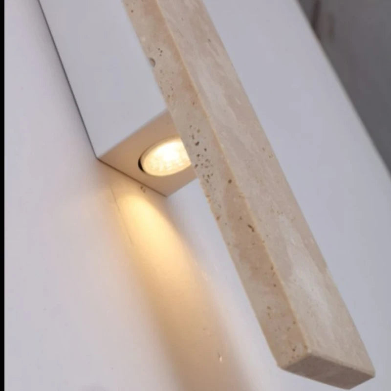 Rectangle Natural Marble Wall Lamp G9 Bulb Indoor