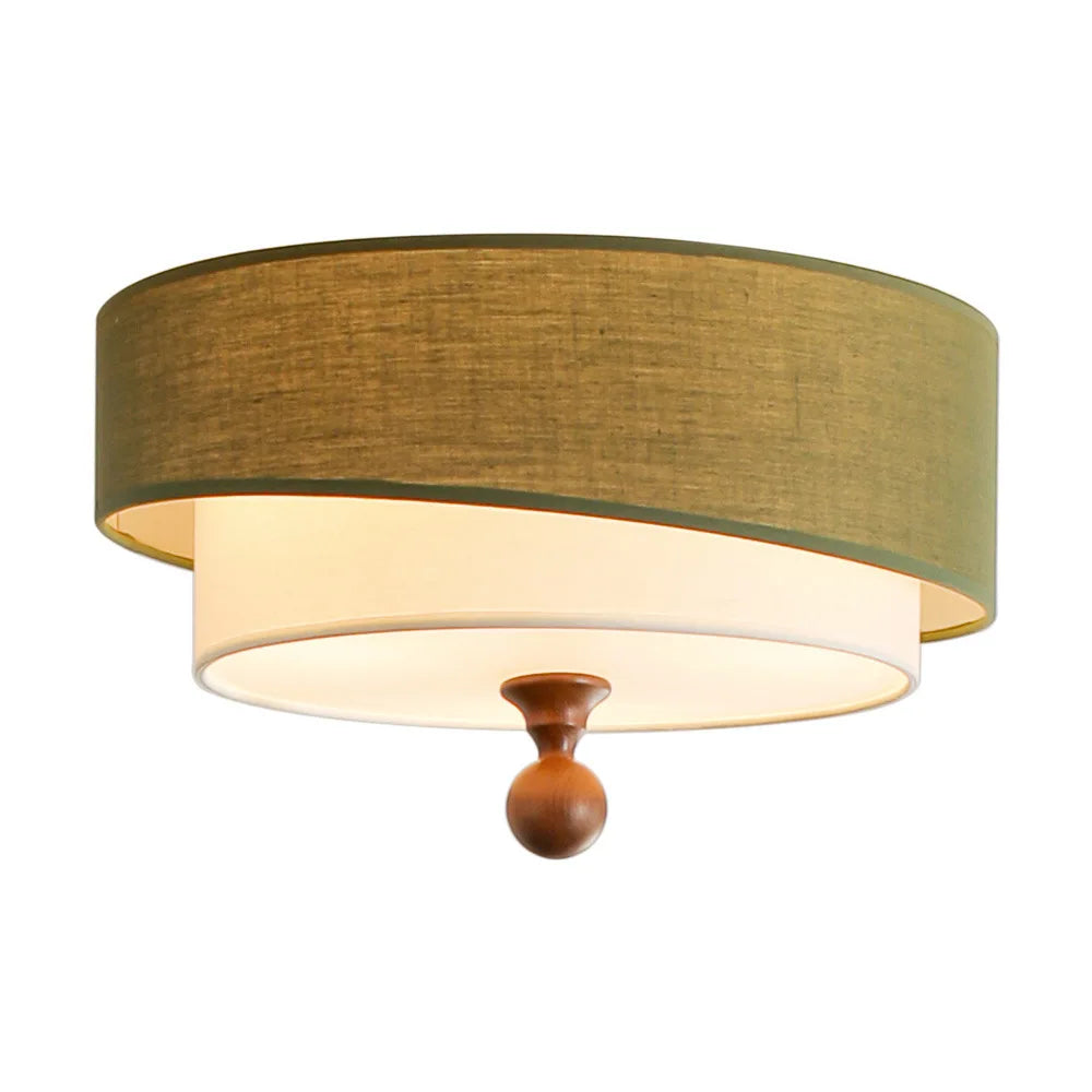 Bedroom Romantic Fabric E27 LED Ceiling Lights Nordic
