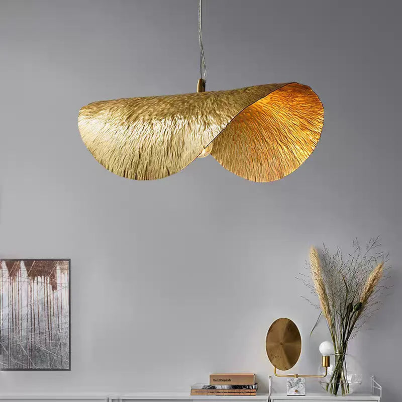 Minimalist Copper Pendant Light E14 Bulb Art Deco