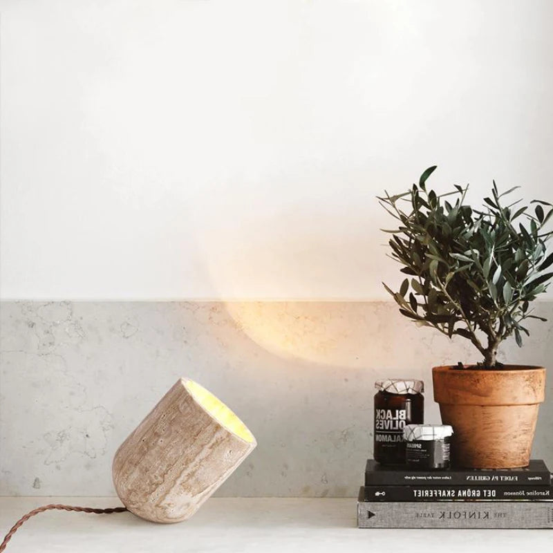 Novelty Creative Natural Stone Table Light E27 Bulb