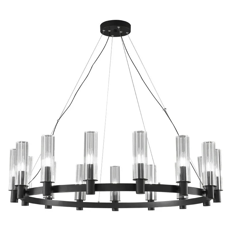American Retro E14 Pendant Lights Living Room Crystal