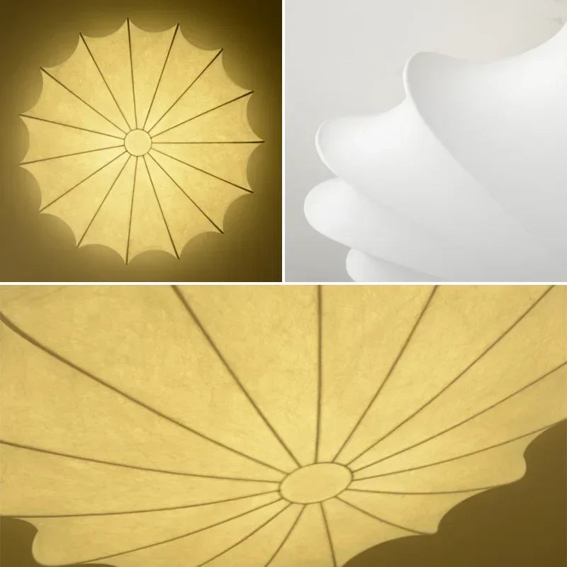 Nordic Silk E27 LED Ceiling Light Minimalism White