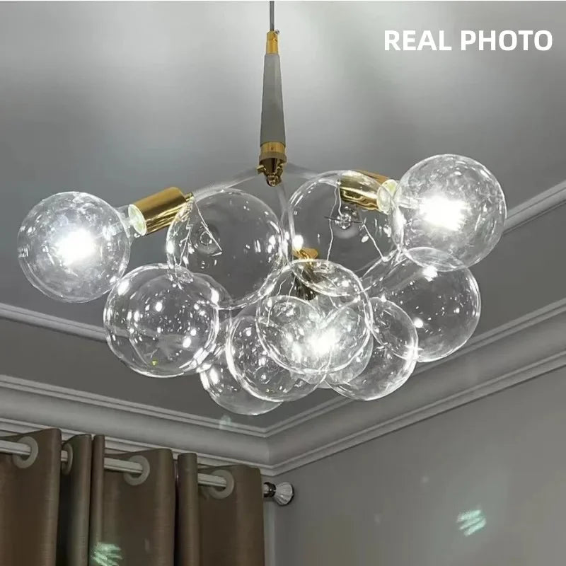 Nordic Glass Globe LED E27 Pendant Lights
