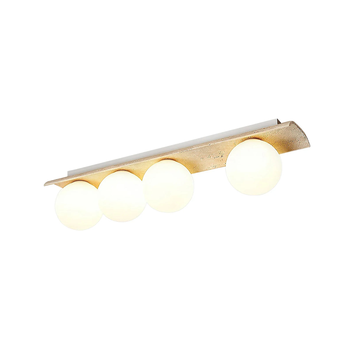 Travertine Bianca Globe Ceiling Lamp – Travertine detail 23