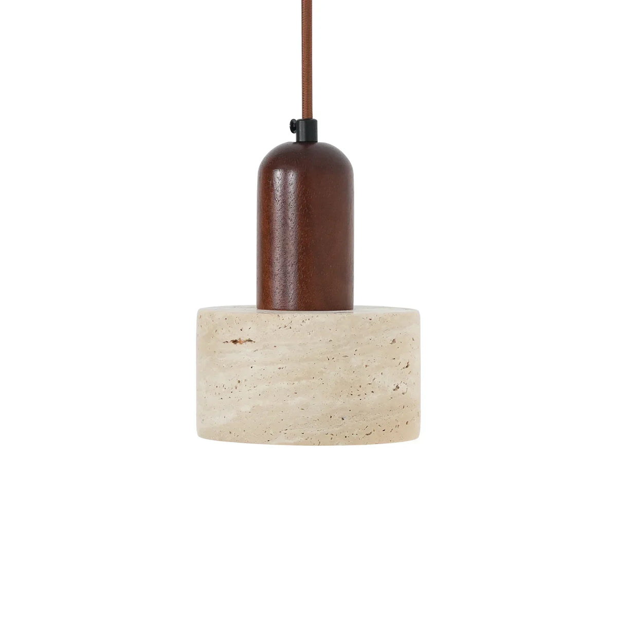 Travertine Cylinder Pendant Light – Travertine detail 24