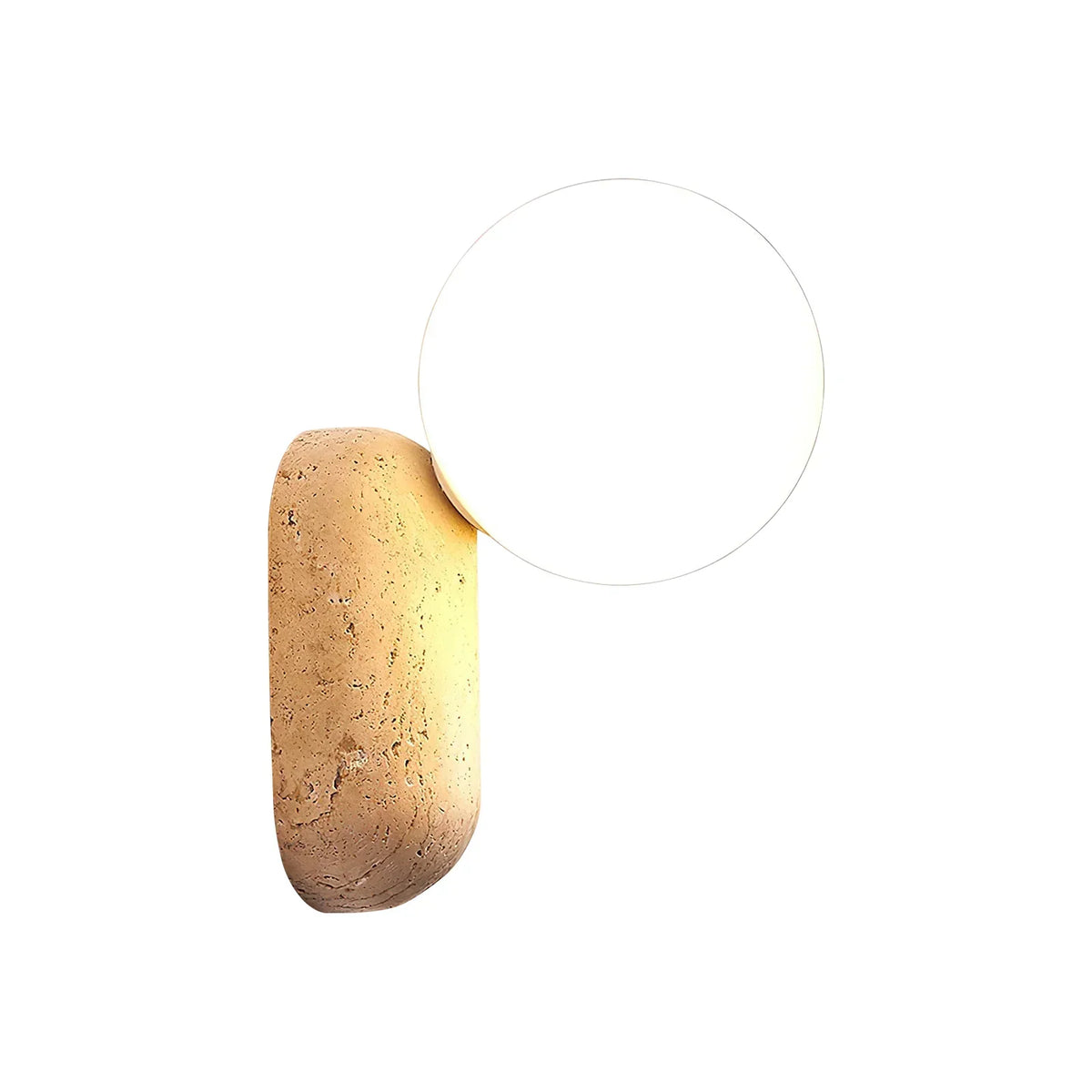 Travertine Origo Wall Lamp – Travertine detail 12