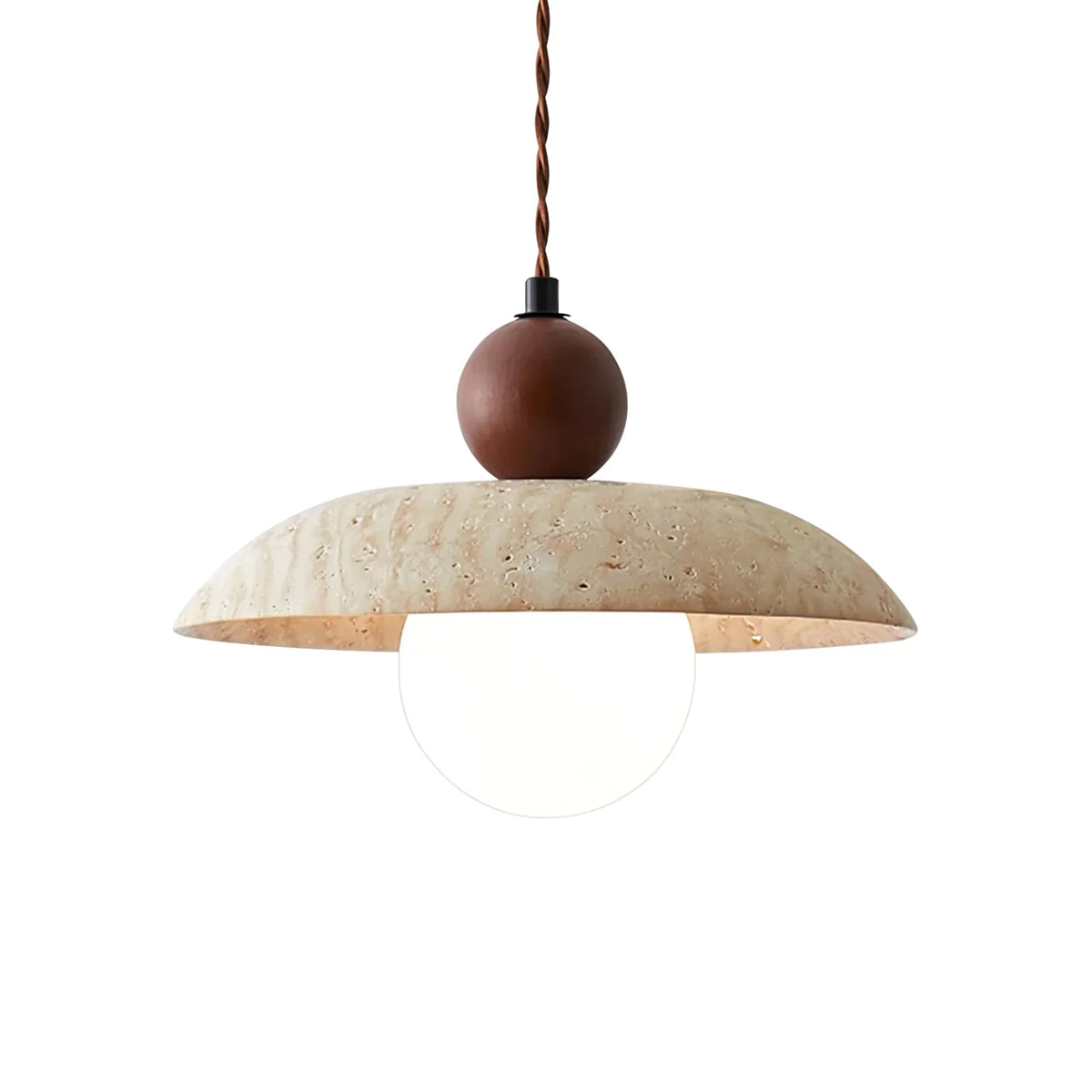 Travertine Soluna Pendant Light – Travertine detail 14