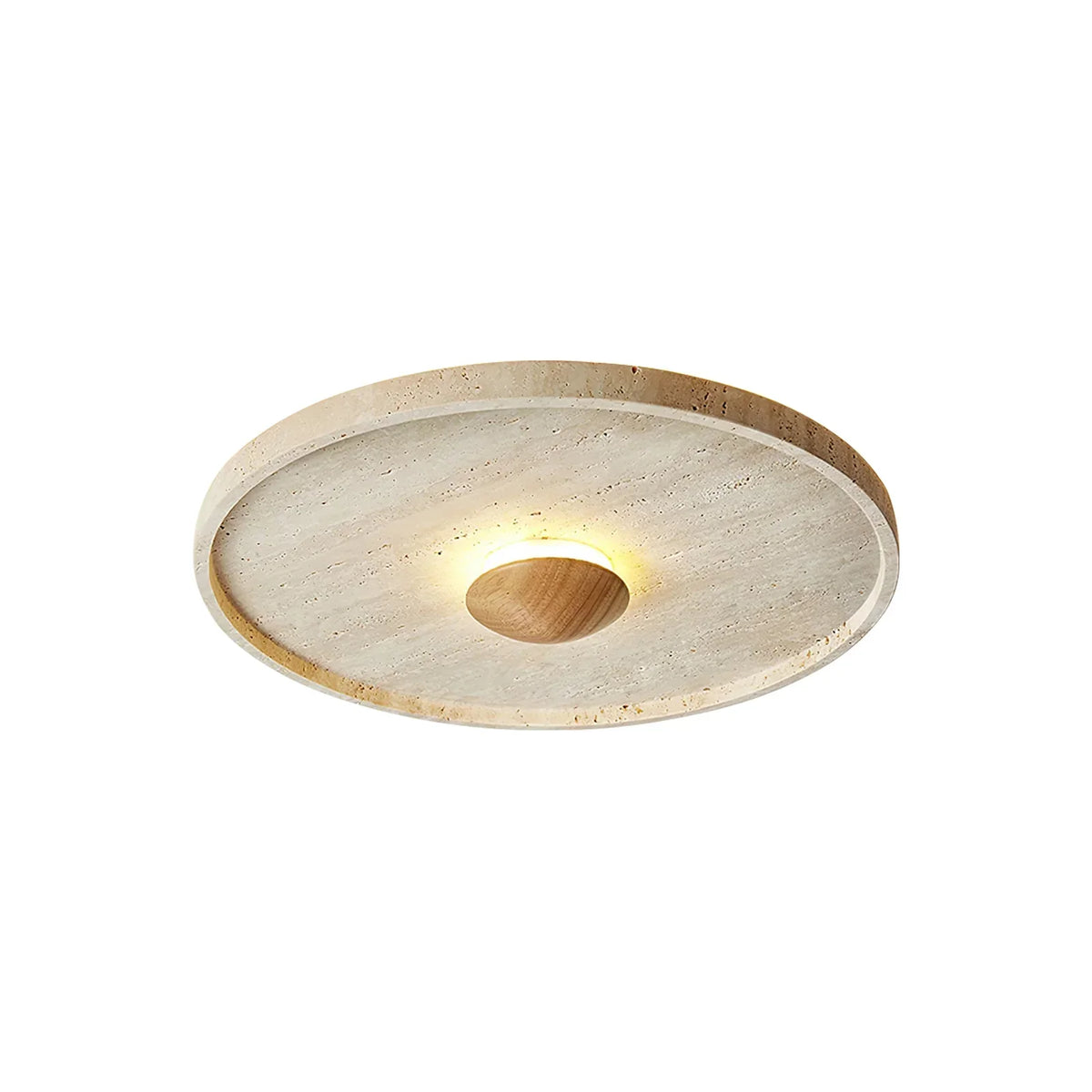 Travertine Tranquil Aura Disc Ceiling Light – Travertine detail 10