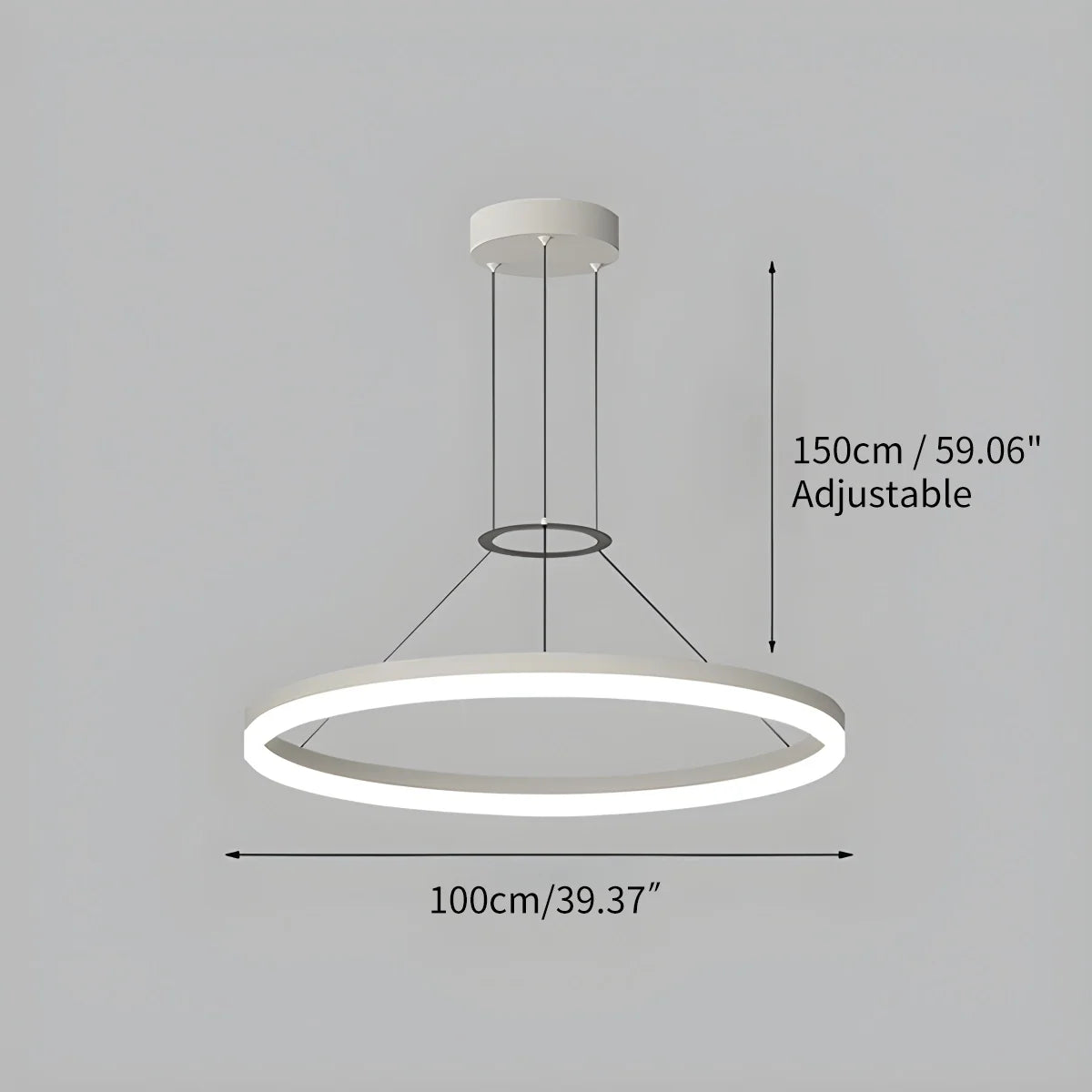 Circular Led Pendant Light for Living Room Kitchen – detail 25