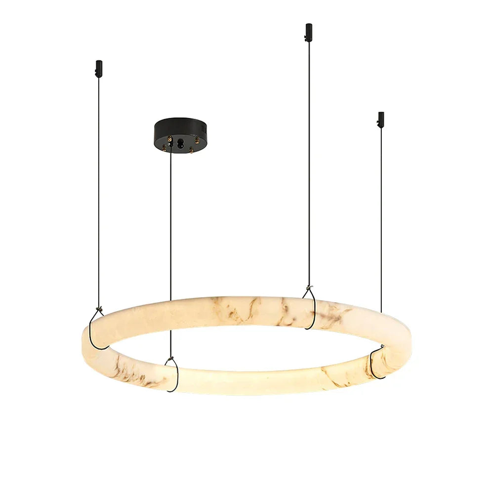 Alabaster Aura Circular Chandelier – Alabaster detail 22