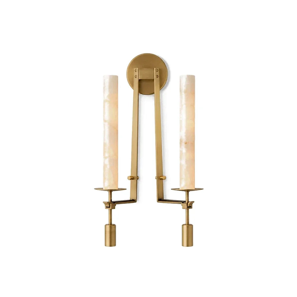 Alabaster Fontanelle Candlestick Wall Lamp – Alabaster detail 34