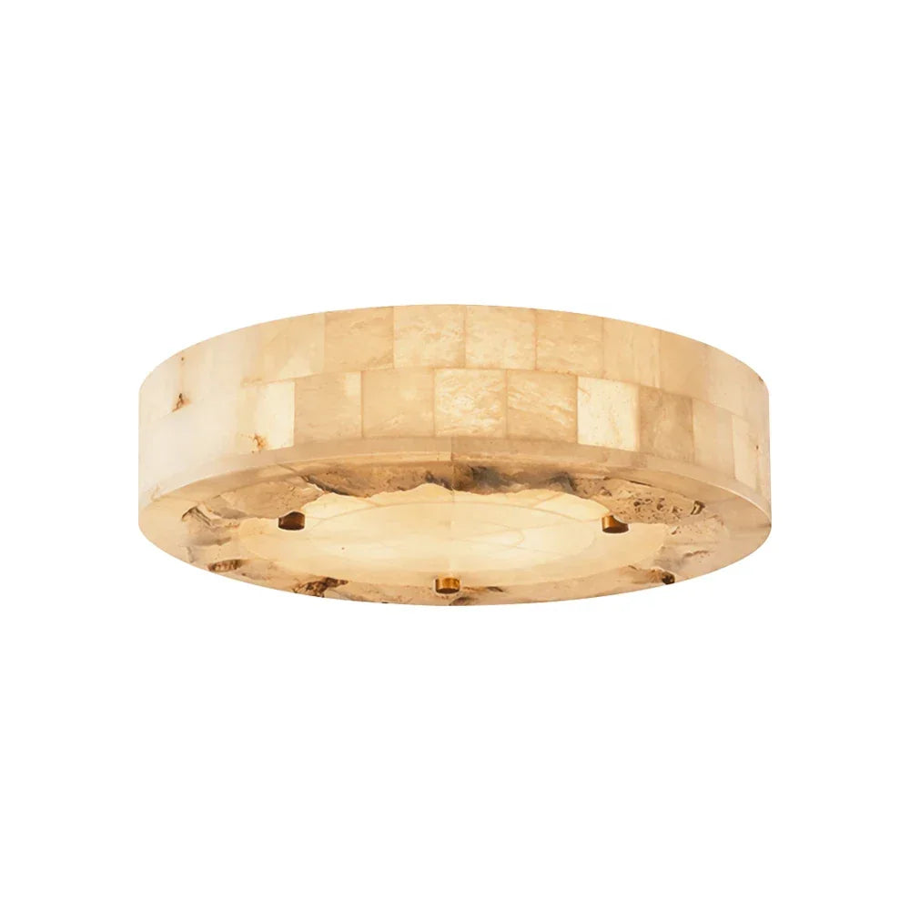 Alabaster Luriel Disk Ceiling Light – Alabaster detail 13