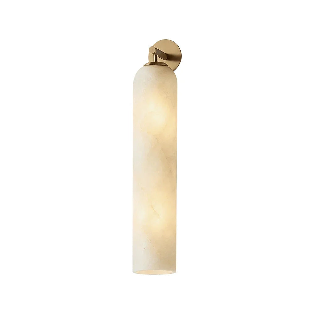 Alabaster Tube Cylinder Wall Sconce – Alabaster detail 18