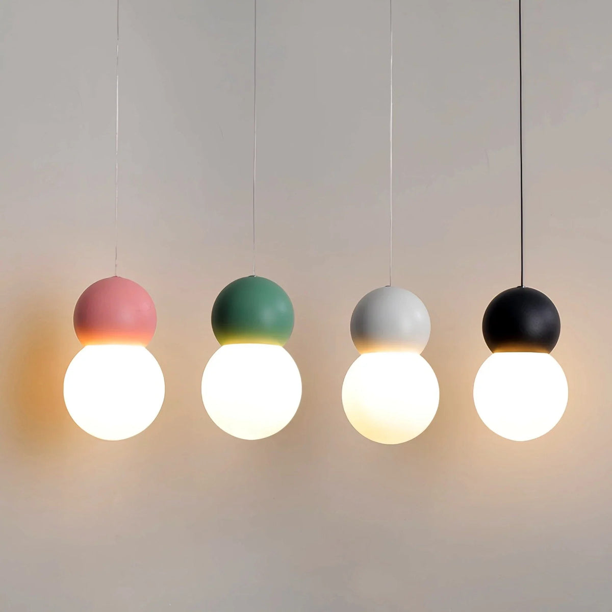 Cream Style Globe Pendant Light Small Bedside Lamp – detail 39