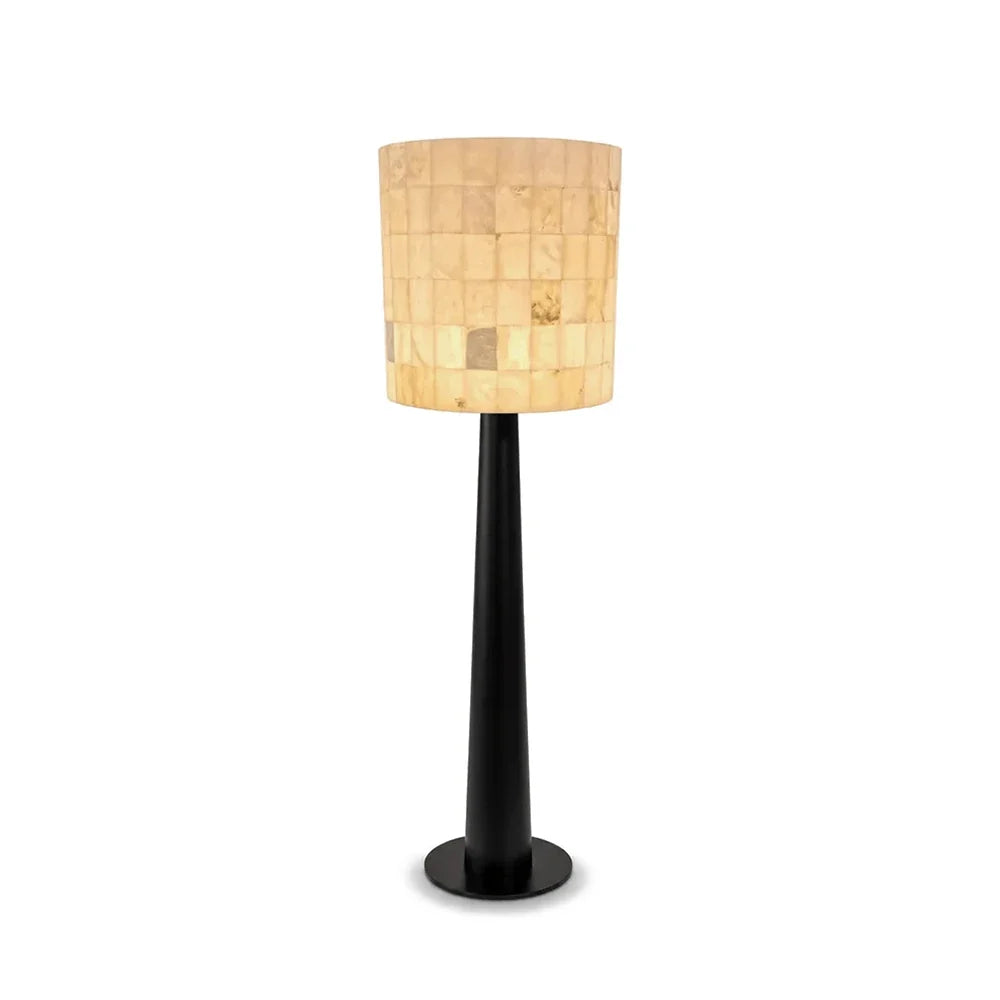 Bryony Tiled Alabaster Mosaic Floor Lamp – Alabaster detail 10